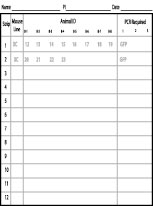 Mouse tail sample shipping: sample submission form